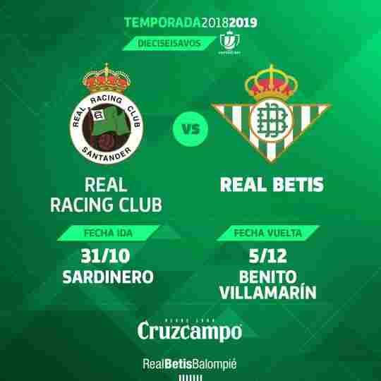 El Racing de Santander, rival en los dieciseisavos de final de la Copa del Rey