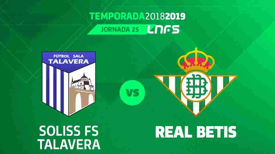 Soliss FS Talavera - Real Betis Futsal, sábado 23 de marzo a las 18:00 horas