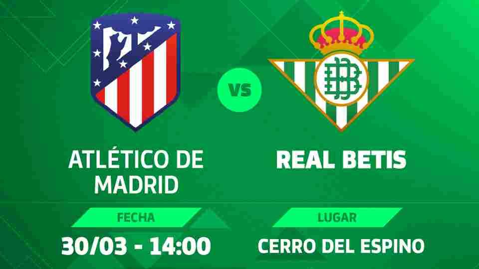 Atlético de Madrid Femenino ? Real Betis Féminas, sábado a las 14:00 horas