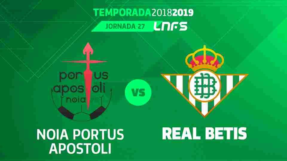 Noia Portus Apostoli - Real Betis Futsal, sábado 6 de abril a las 18:15 horas