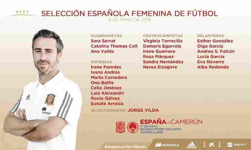  Rosa Márquez, Irene Guerrero y Rocío Gálvez, en la lista de la selección española para el amistoso ante Camerún