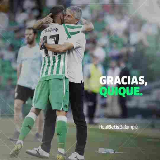 El Real Betis y Quique Setién deciden no continuar juntos la próxima temporada
