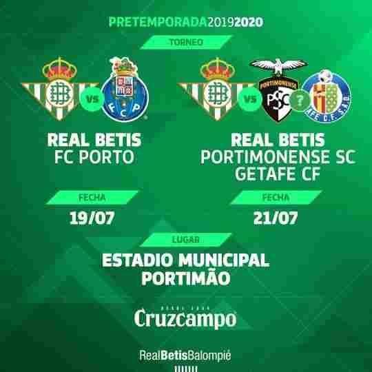 El Real Betis disputará la Copa Ibérica junto al FC Porto, el Getafe CF y el SC Portimonense