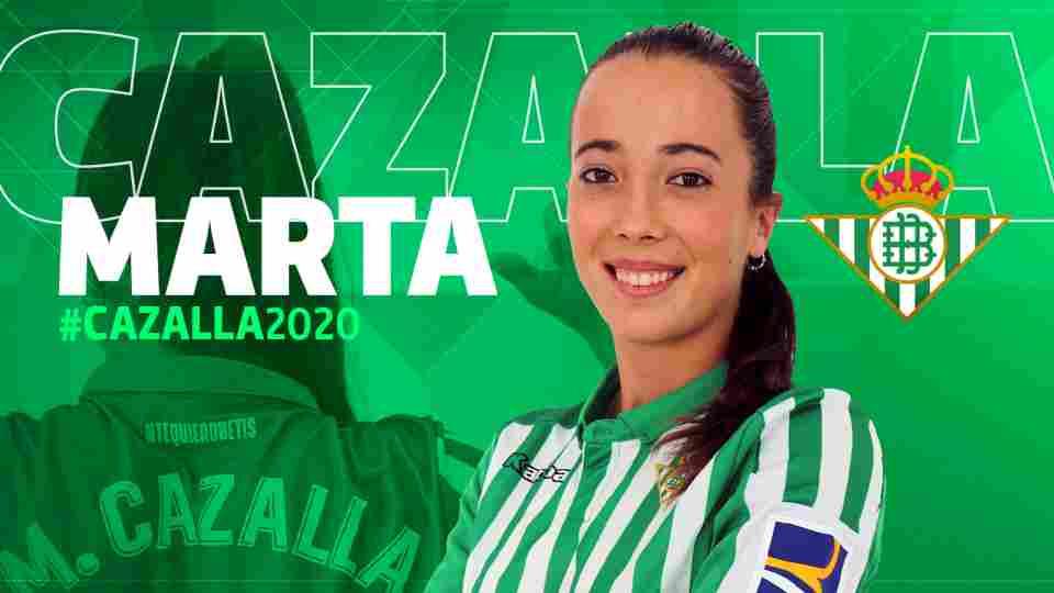 Marta Cazalla, segundo fichaje del Real Betis Féminas para la próxima temporada