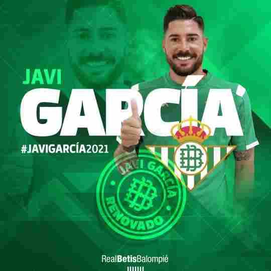 El Real Betis y Javi García amplían su vinculación hasta 2021