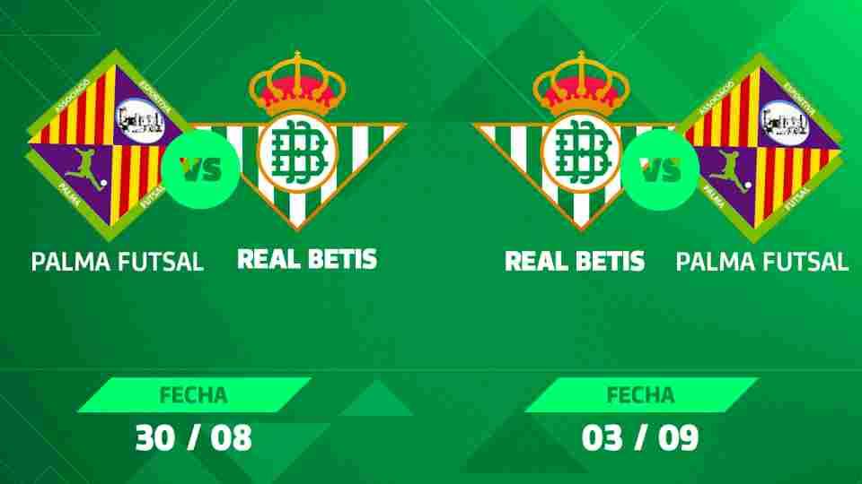 El Real Betis Futsal se enfrentará al Palma Futsal dos veces en la pretemporada
