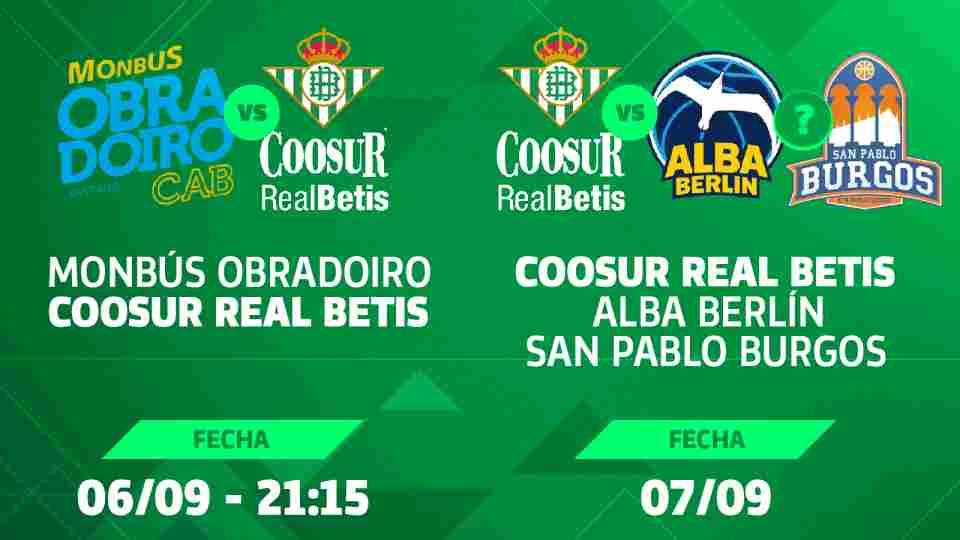 El Coosur Real Betis participará en el V Torneo EncestaRías ACB los días 6 y 7 de septiembre