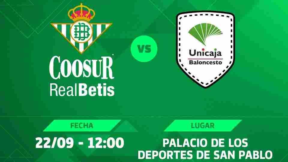 La Copa de Andalucía ante Unicaja, 22 de septiembre a las 12:00 horas en San Pablo