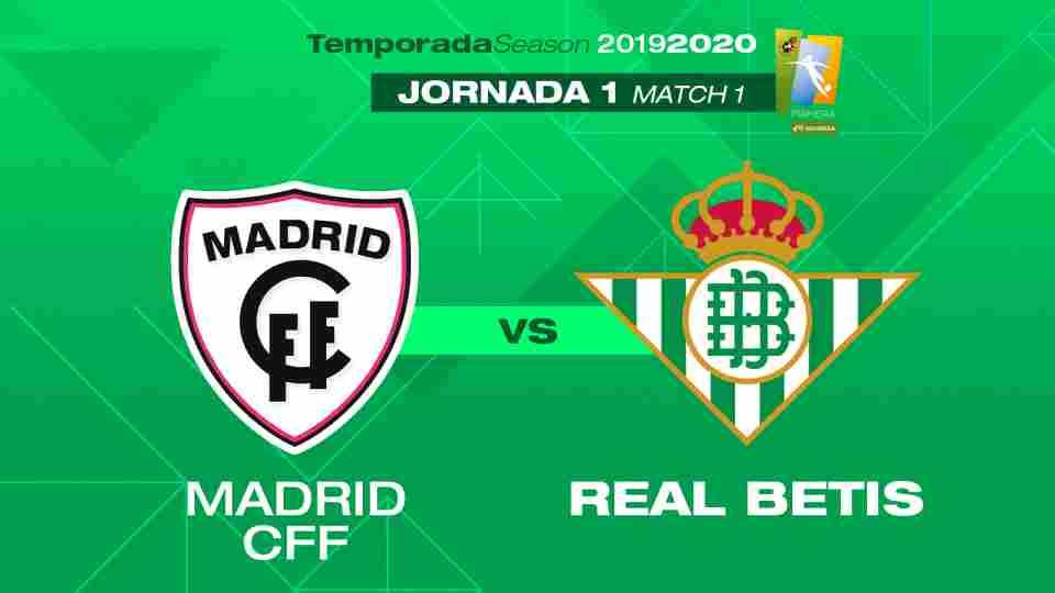 Madrid CFF – Real Betis Féminas, domingo 8 de septiembre a las 16:00 horas