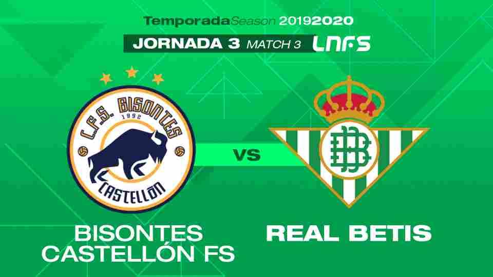 Bisontes Castellón – Real Betis Futsal, sábado a las 17:30 horas