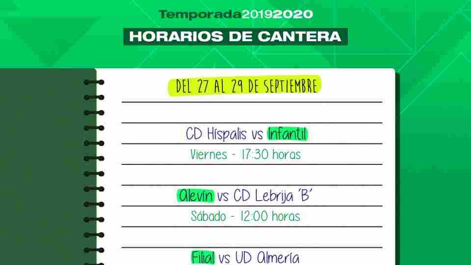 Horarios de cantera del Real Betis Féminas para el fin de semana
