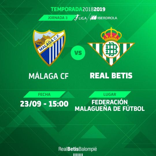 Málaga CF Femenino – Real Betis Féminas, domingo a las 15:00 horas
