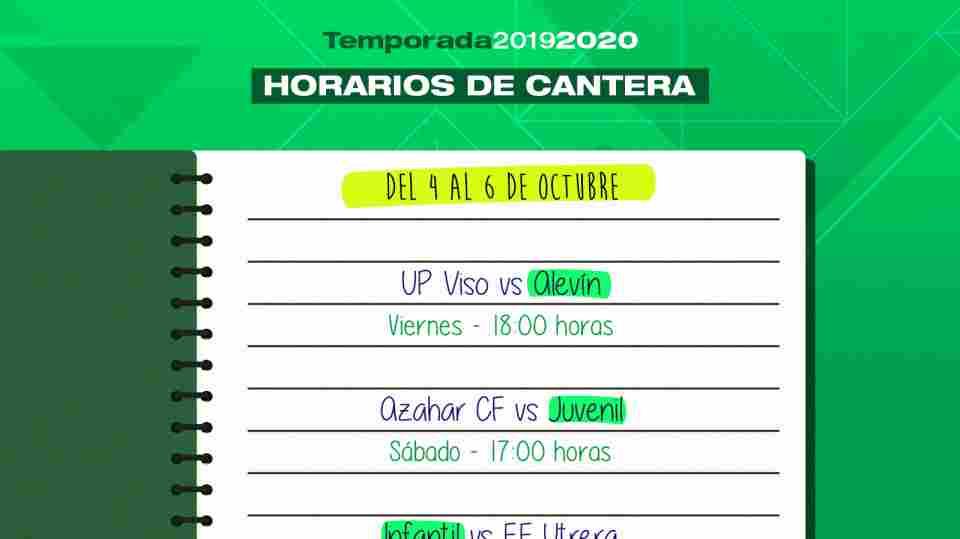 Horarios de cantera del Real Betis Féminas para el fin de semana