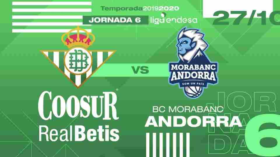 Precios e información para el partido del Coosur Real Betis ante MoraBanc Andorra