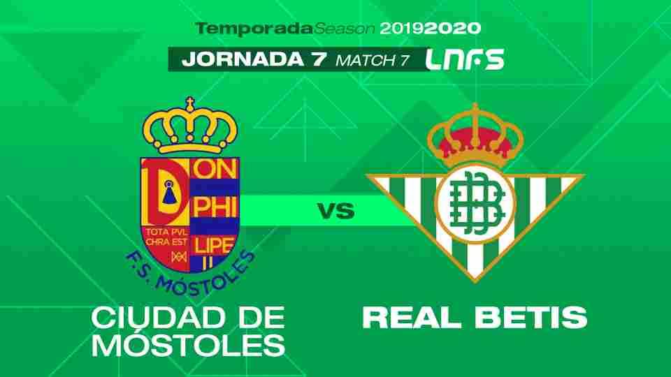 Ciudad de Móstoles - Real Betis Futsal, sábado 26 de octubre a las 18:30 horas