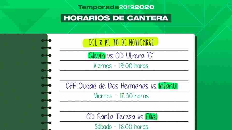 Horarios de la cantera del Real Betis Féminas