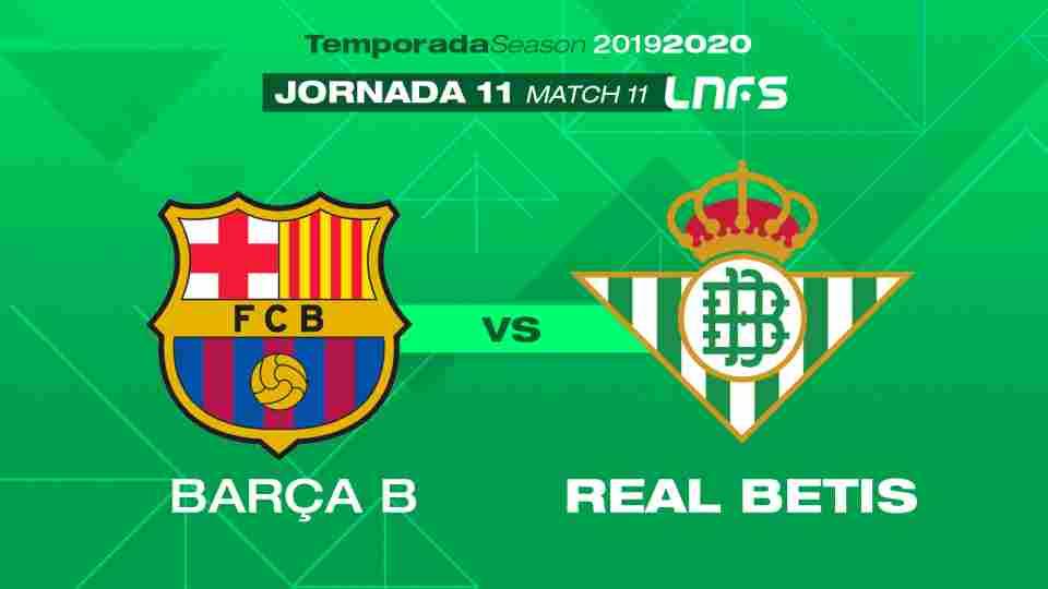 Barça B - Real Betis Futsal, sábado 23 de noviembre a las 16:00 horas