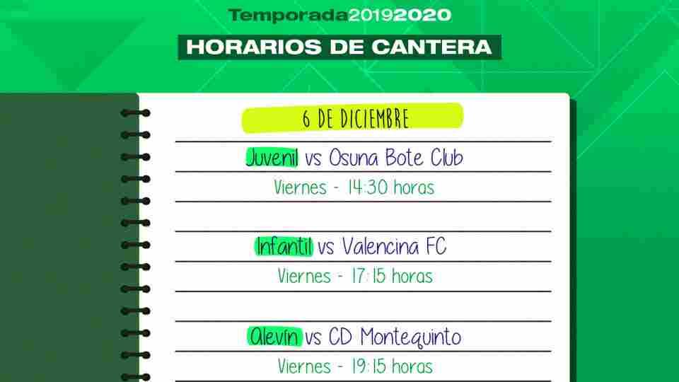 Horarios de la cantera del Real Betis Féminas