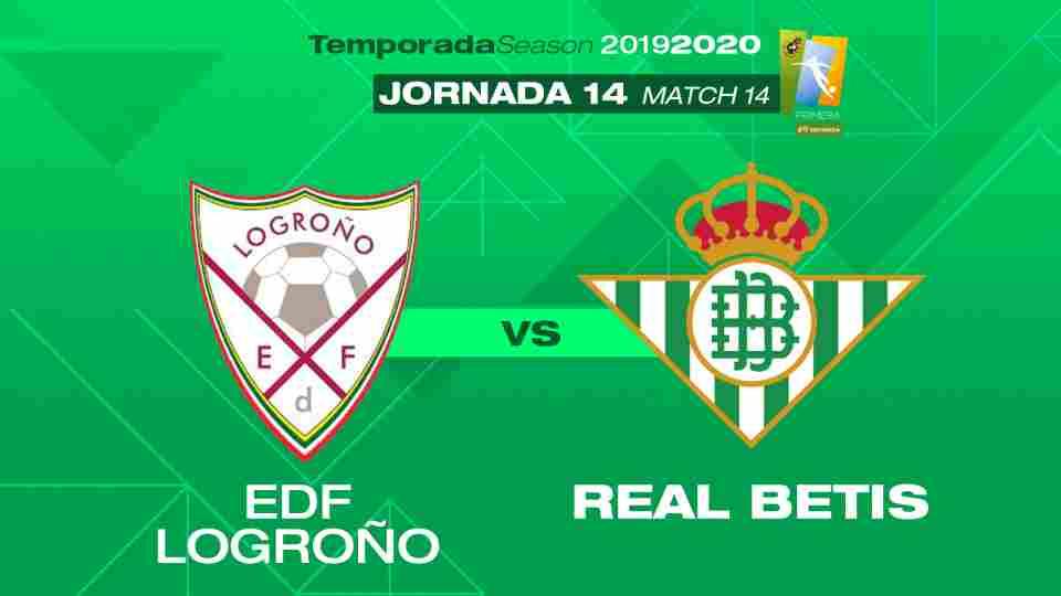 EDF Logroño - Real Betis Féminas, domingo 22 de diciembre a las 18:30 horas