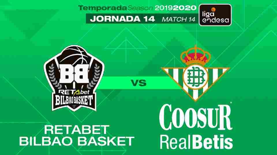 RETAbet Bilbao Basket - Coosur Real Betis, sábado 21 de diciembre a las 18:00 horas