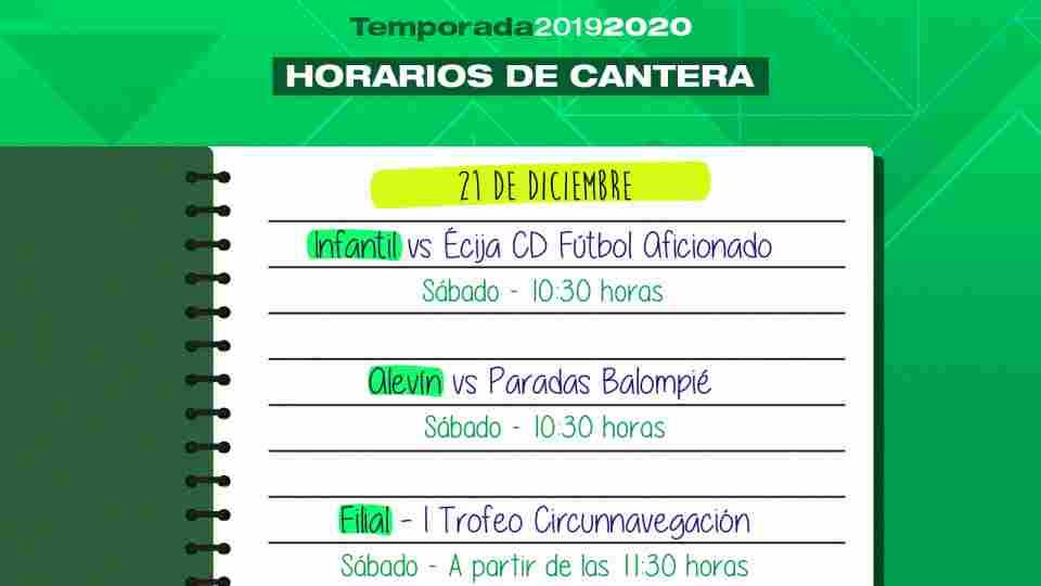 Horarios de la cantera del Real Betis Féminas