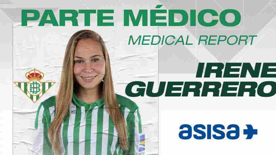 PARTE MÉDICO | Irene Guerrero sufre un esguince de rodilla