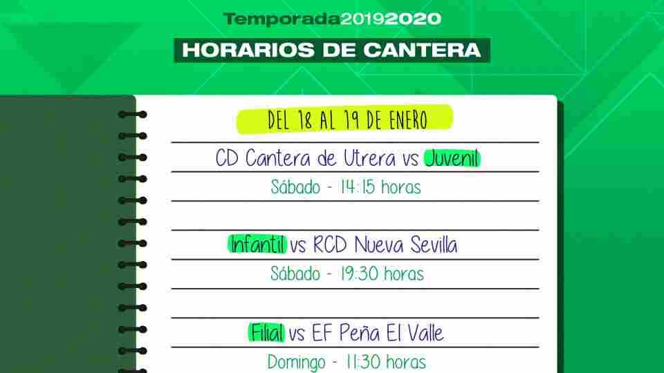 Horarios de la cantera del Real Betis Féminas