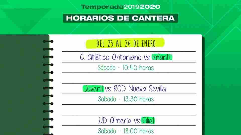 Horarios de la cantera del Real Betis Féminas
