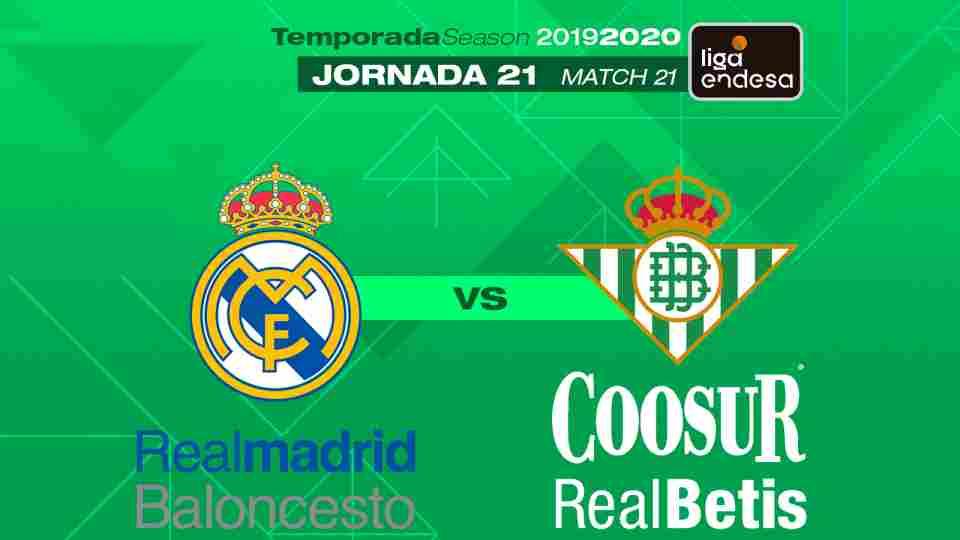 Real Madrid - Coosur Real Betis, domingo 9 de febrero a las 12:30 