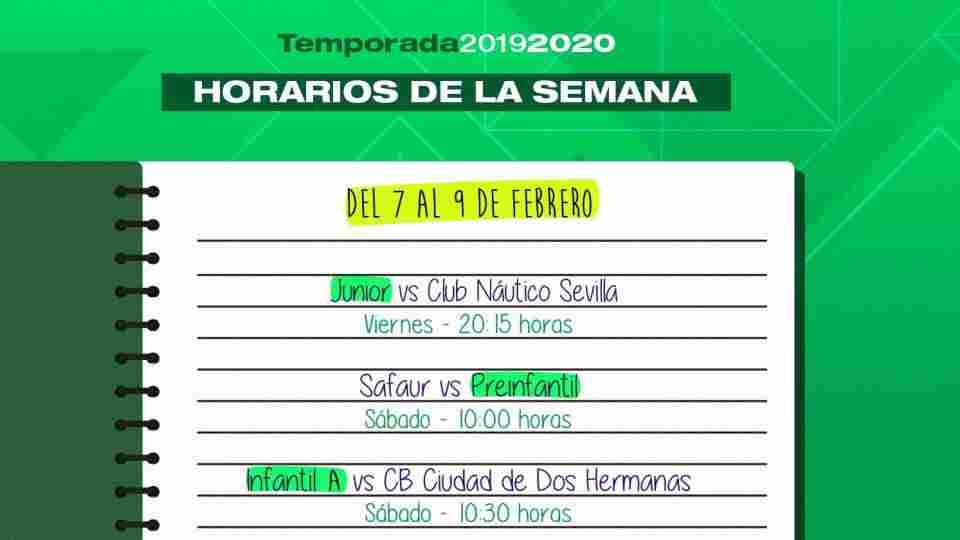 Horarios de cantera del Coosur Real Betis 