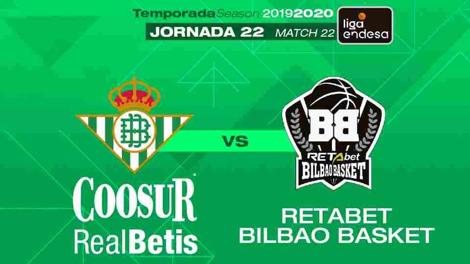 Coosur Real Betis – RETAbet Bilbao Basket, domingo 1 de marzo a las 17:00 horas