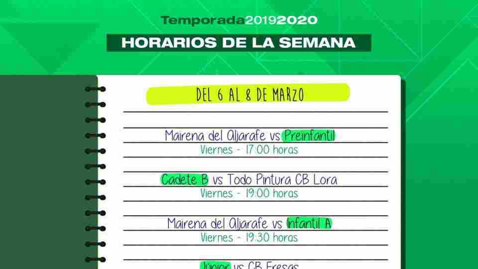 Horarios de los equipos de cantera y escuelas del Coosur Real Betis