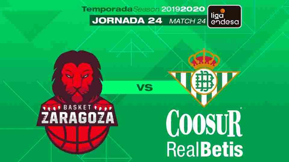 El Casademont Zaragoza - Coosur Real Betis se disputará a puerta cerrada el sábado 14 de marzo a las 18:00