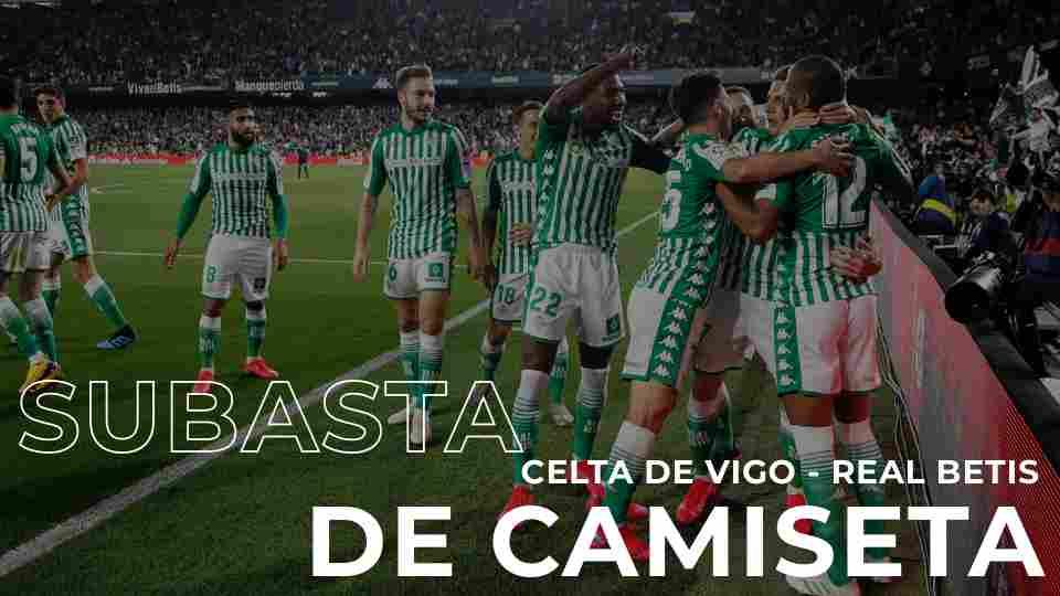 Puja con un fin social por una de las camisetas que el Real Betis lucirá mañana ante el Celta de Vigo 