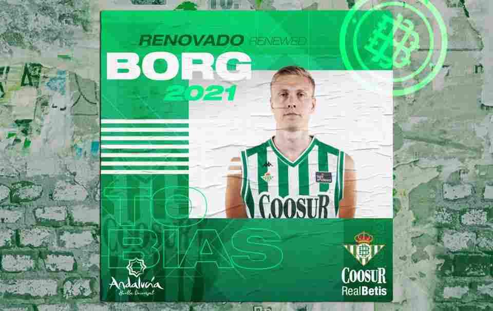 Tobias Borg renueva con el Coosur Real Betis hasta 2021