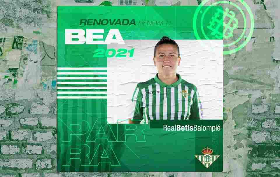 El Real Betis Féminas renueva a Bea Parra hasta 2021