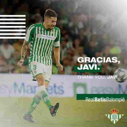 Javi García deja de pertenecer a la disciplina del Real Betis