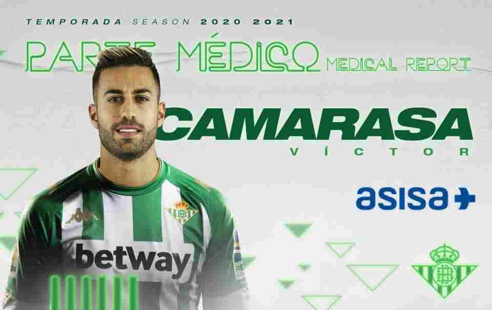 Víctor Camarasa fue intervenido para resolver una lesión de ligamentos y menisco en su rodilla derecha
