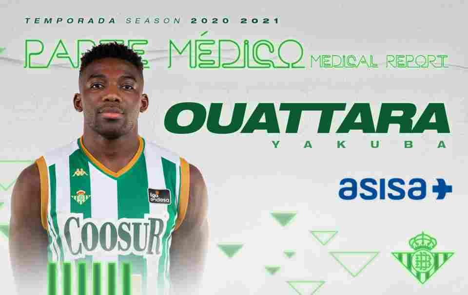 Yakuba Ouattara, baja confirmada para el partido ante Valencia Basket