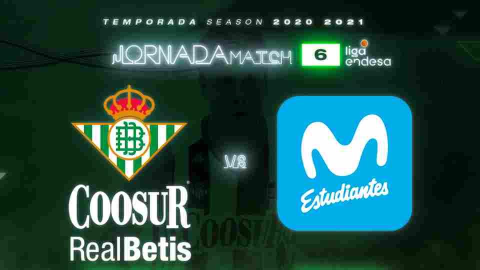 Coosur Real Betis - Movistar Estudiantes, domingo 18 de octubre a las 12:30 horas