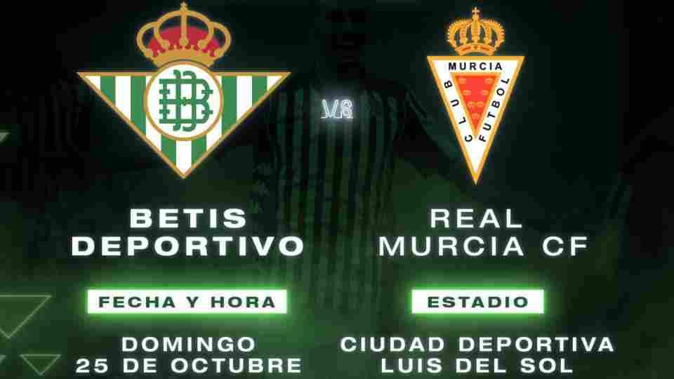 El Betis Deportivo-Real Murcia, el domingo a las 18:00 horas a puerta cerrada