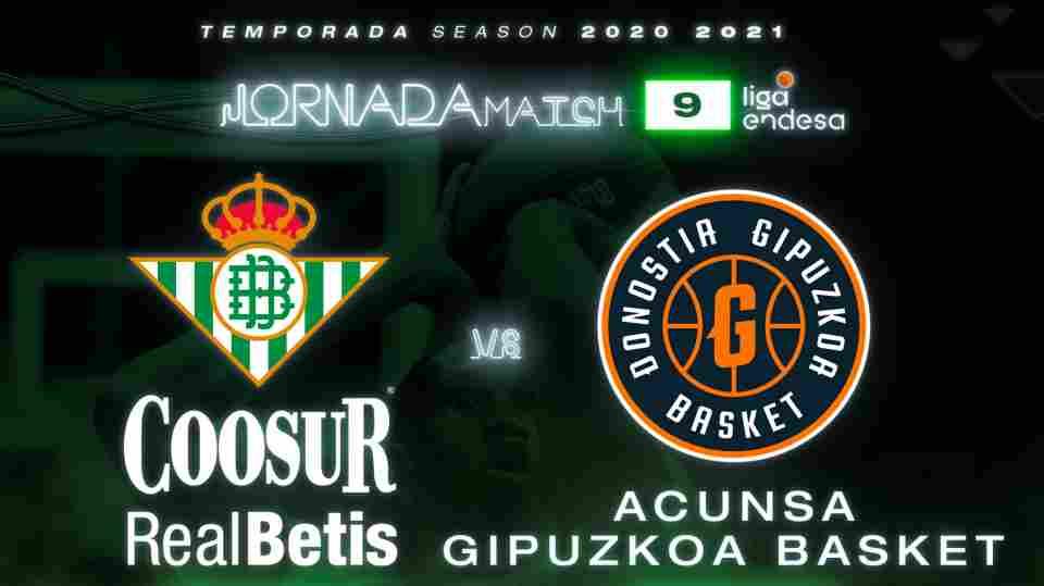 Coosur Real Betis - Acunsa Gipuzkoa Basket, sábado a las 18:00 horas