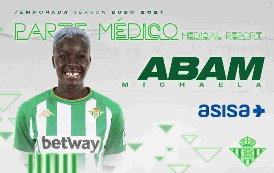 Abam, baja confirmada ante el FC Barcelona por una luxación completa de rótula
