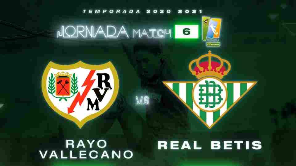 Rayo Vallecano - Real Betis Féminas, miércoles 18 de noviembre a las 17:00 horas