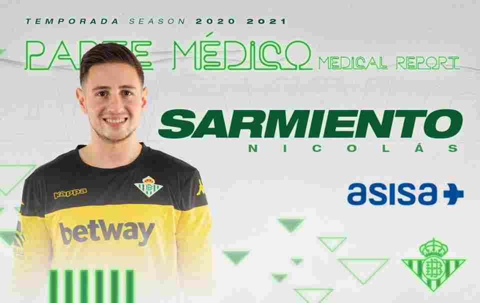 Nico Sarmiento sufre una fractura espiroidea en el quinto metacarpiano de su mano izquierda