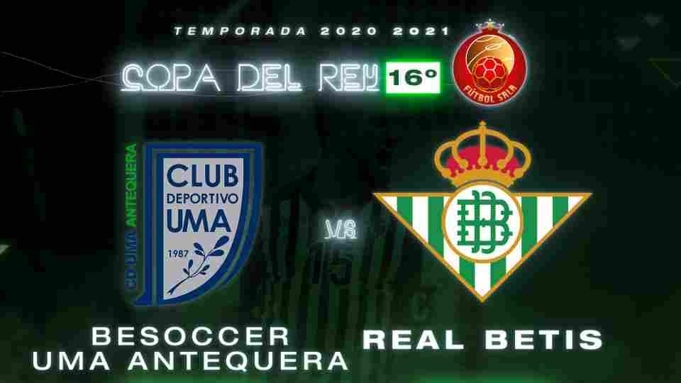 Besoccer UMA Antequera - Real Betis Futsal, miércoles 25 de noviembre a las 18:30 horas