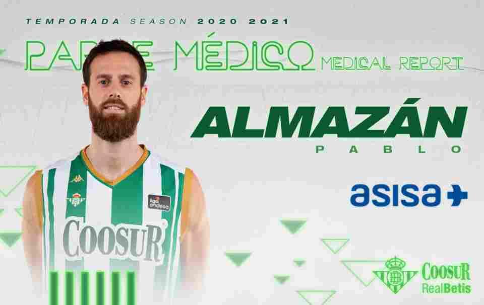 Pablo Almazán sufre una fractura no desplazada de estiloides cubital
