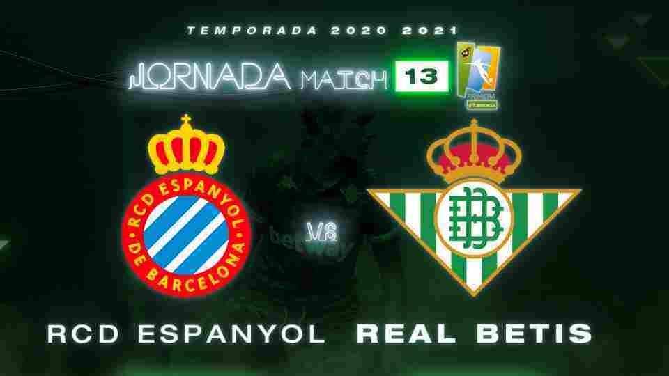RCD Espanyol - Real Betis Féminas, martes 22 de diciembre a las 16:30 horas