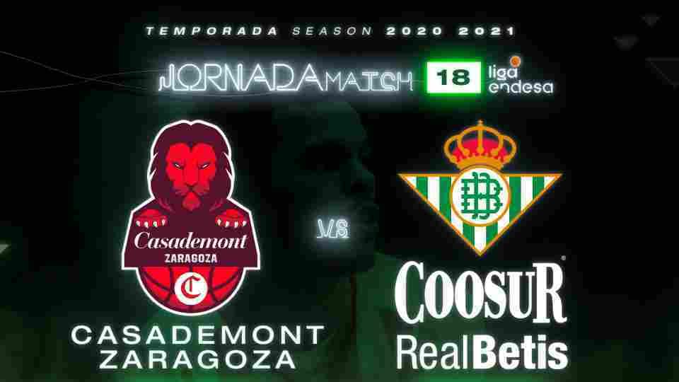 Casademont Zaragoza - Coosur Real Betis, sábado 2 de enero a las 20:45 horas