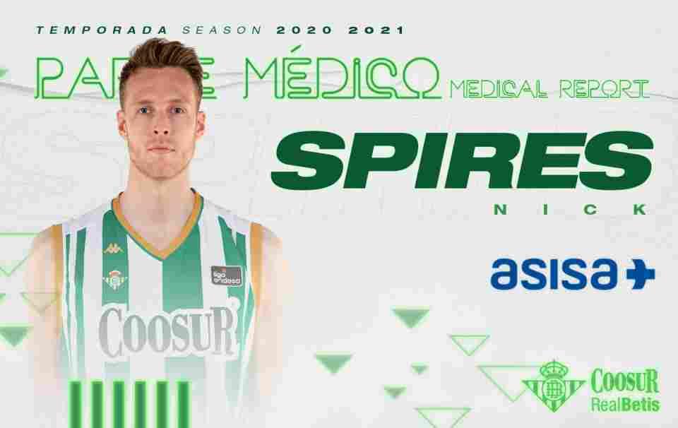 Nick Spires, operado de una fractura del segundo metacarpiano de su mano derecha